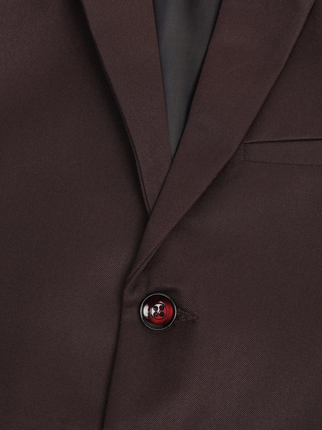 Boys Coffee Brown Notched Bandhgala Blazer