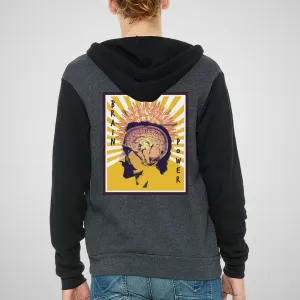 Brain Power - Adult Unisex Sponge Fleece Full-Zip Hoodie