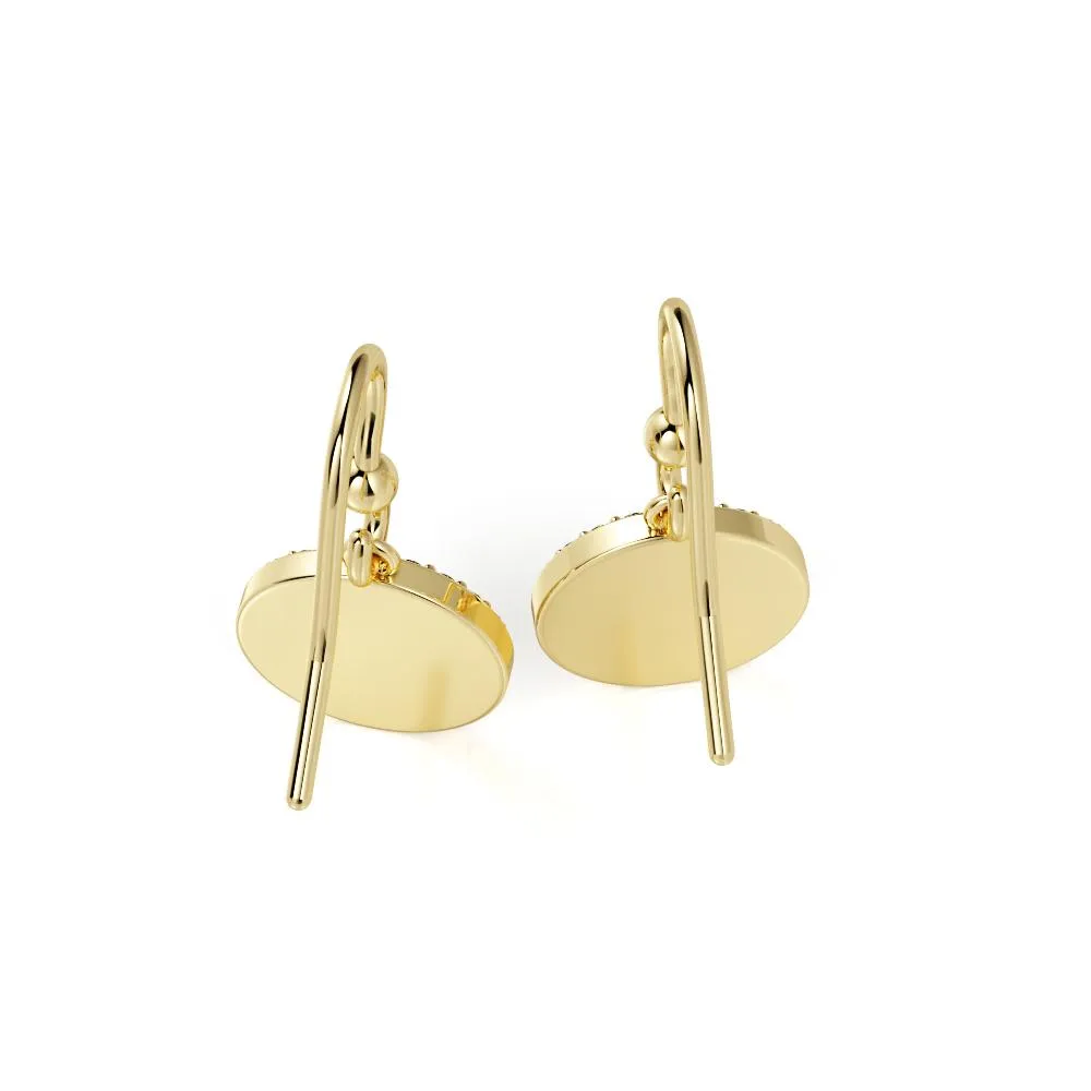 Bring To Light Earwire Earrings 1 Natural Diamonds in Yellow Gold