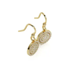 Bring To Light Earwire Earrings 1 Natural Diamonds in Yellow Gold
