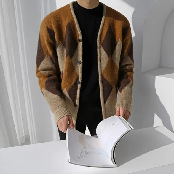 Brown Knitted Cardigan