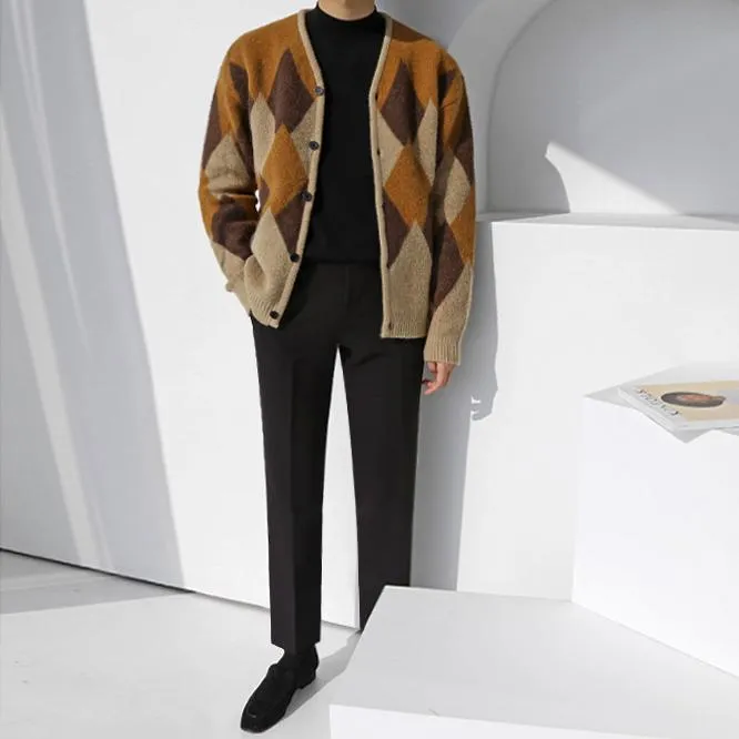 Brown Knitted Cardigan