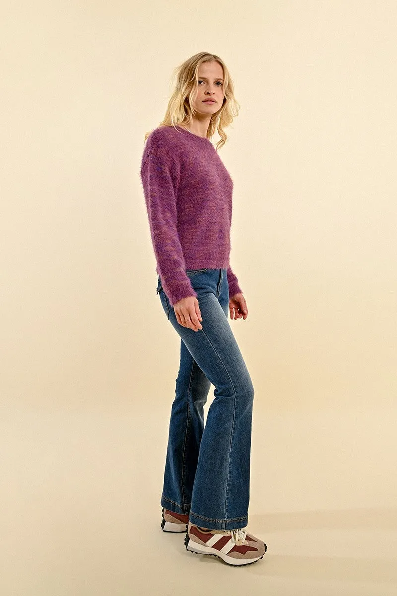 BRUSHED KNIT SWEATER