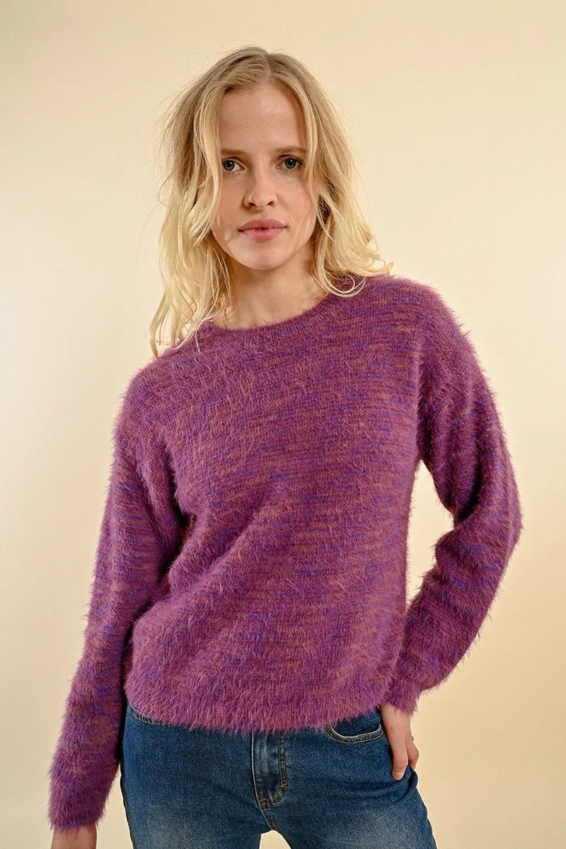 BRUSHED KNIT SWEATER