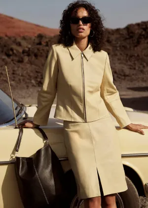 Butter Clean Fitted Leather Jacket