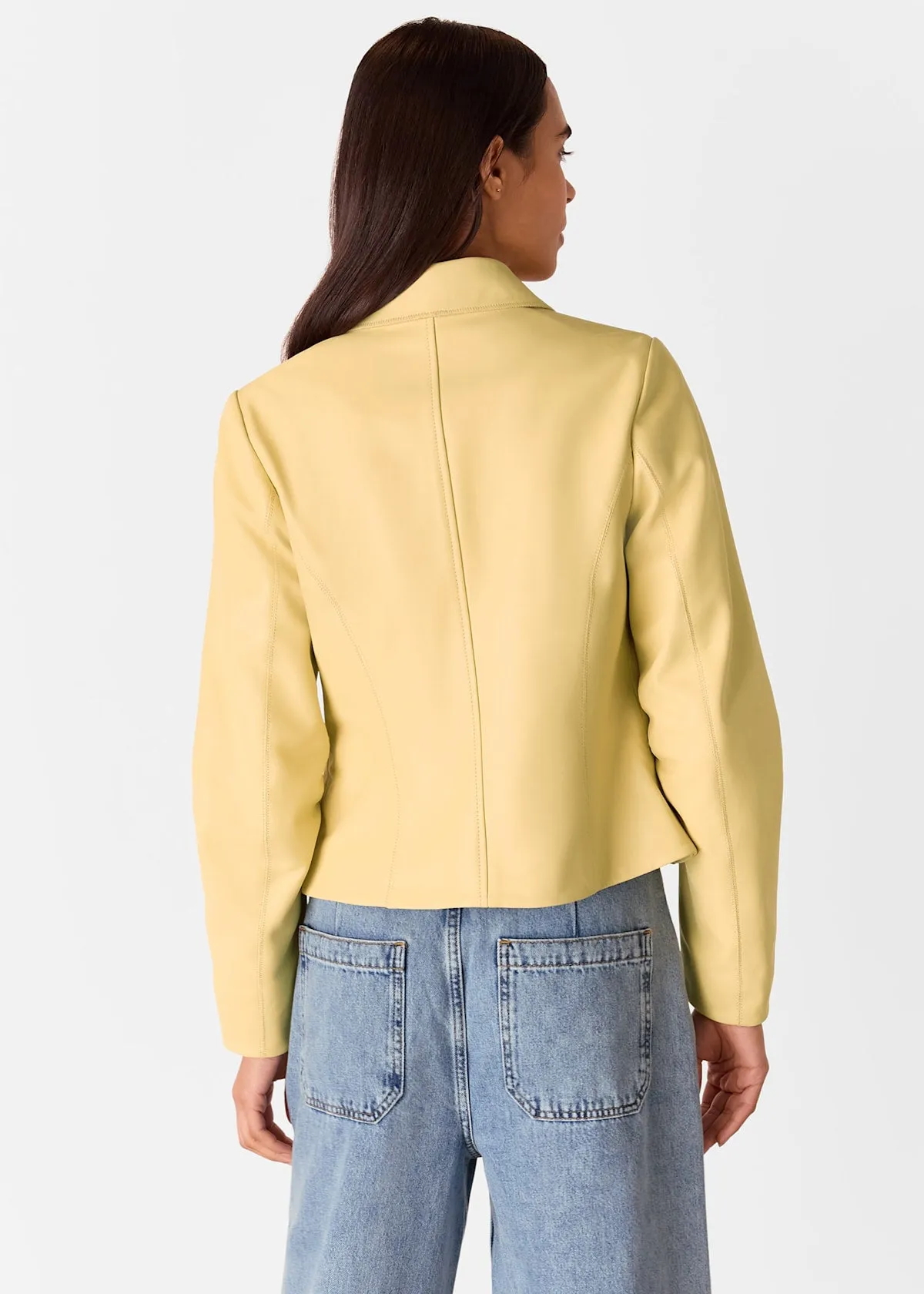 Butter Clean Fitted Leather Jacket
