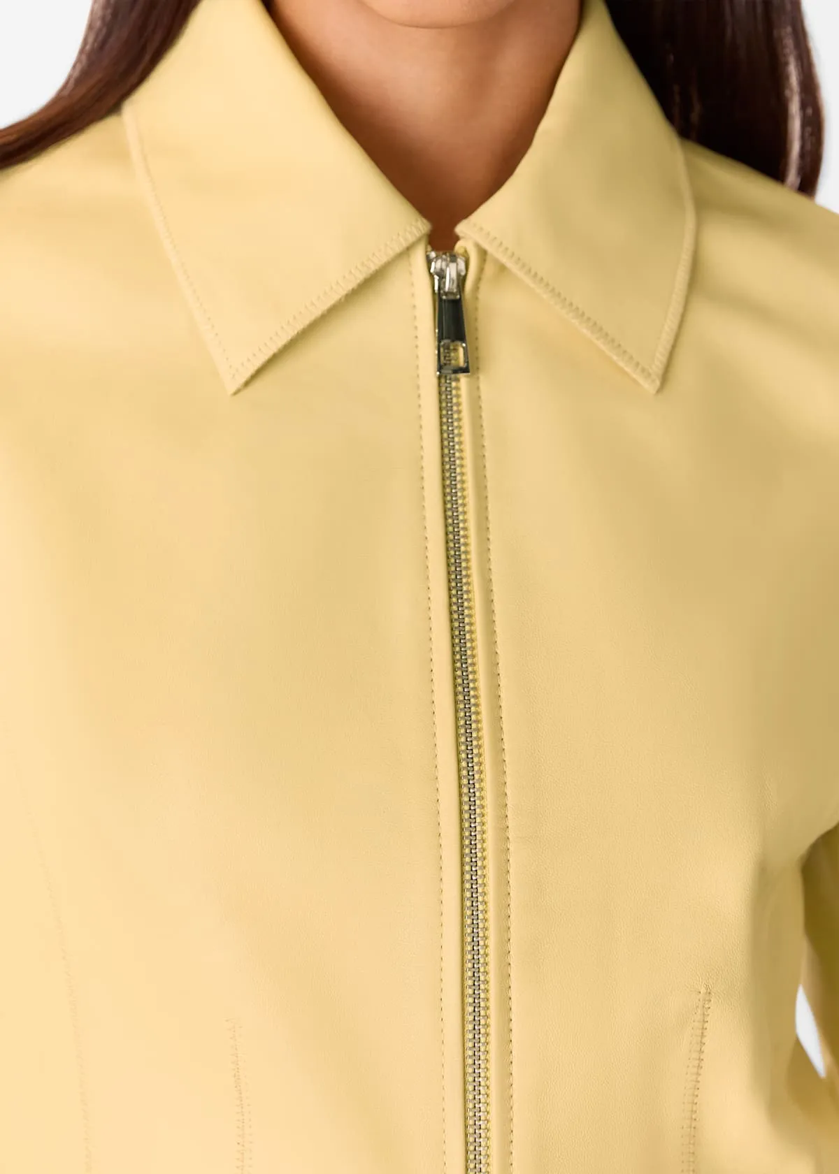 Butter Clean Fitted Leather Jacket