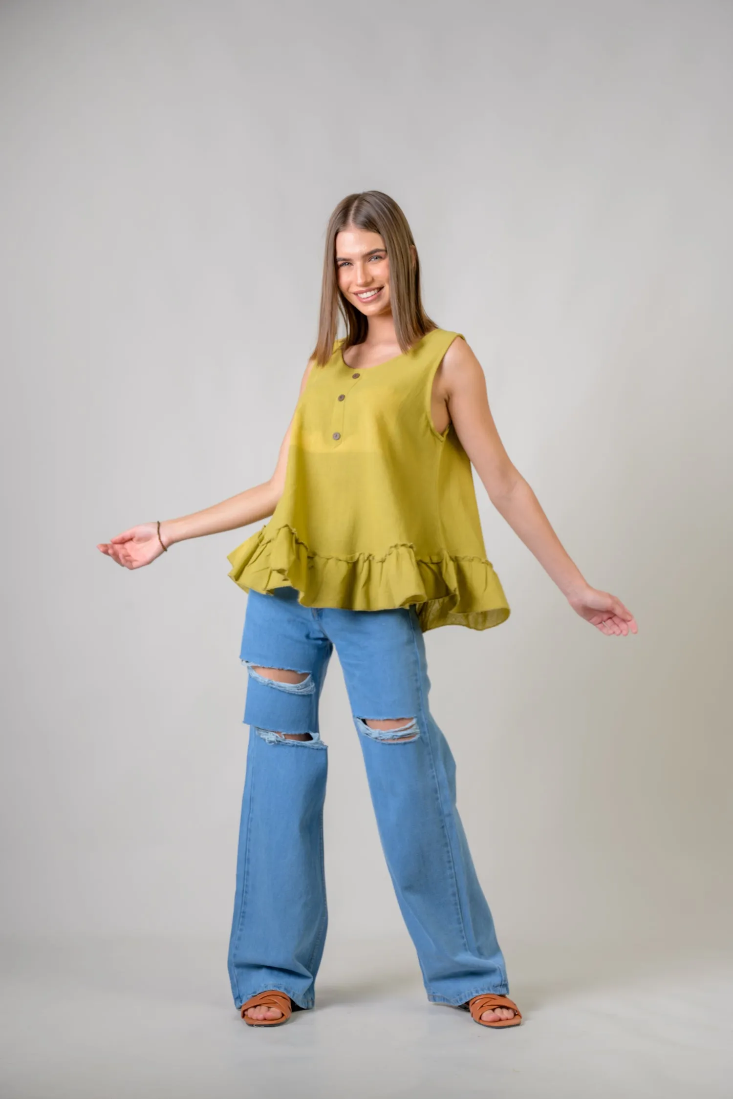 Buttons Tank Top