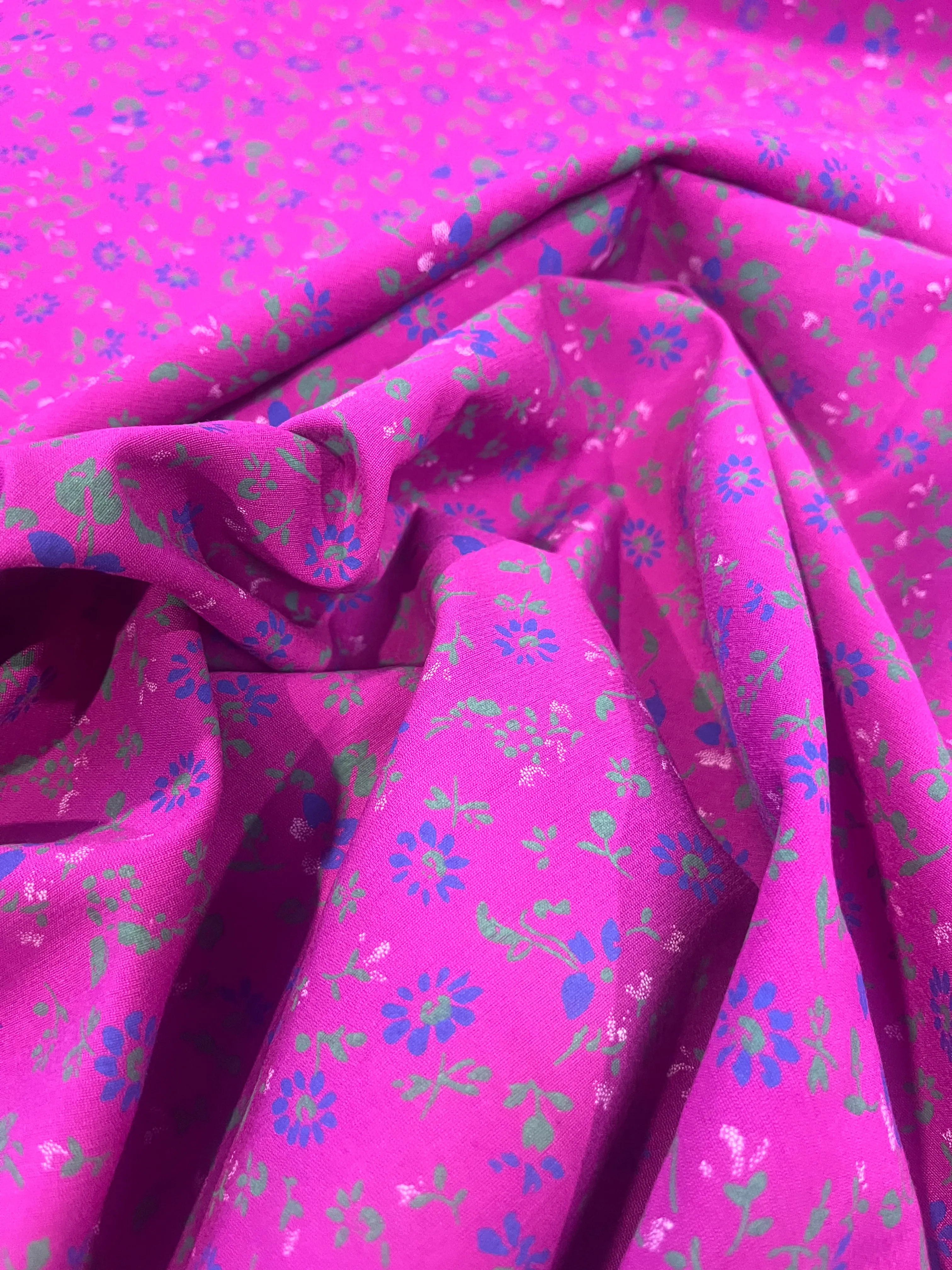 C02 colette 015 cotton  poplin purple with flowers