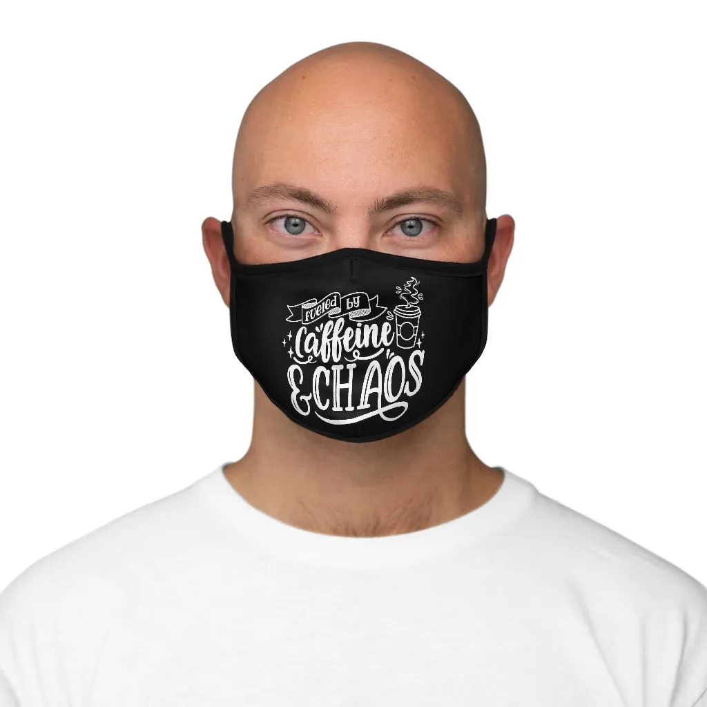 Caffeine & Chaos Fitted Face Mask