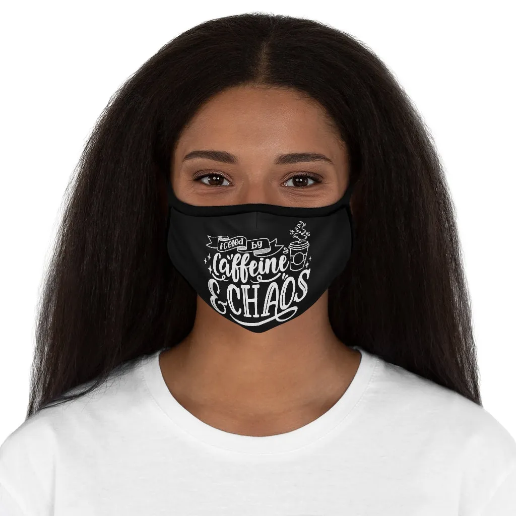Caffeine & Chaos Fitted Face Mask