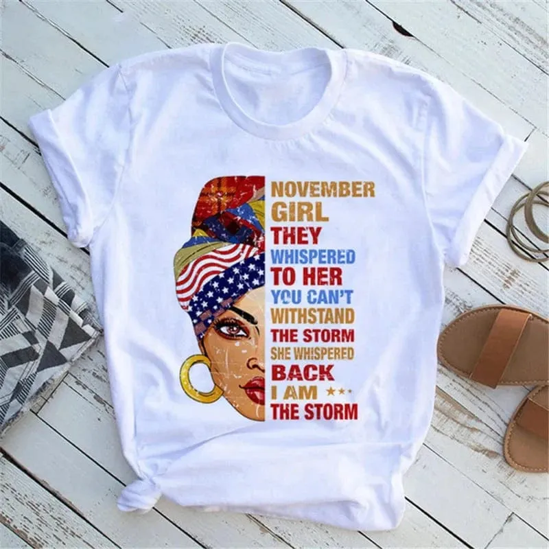 Casual Queen Print T-Shirt