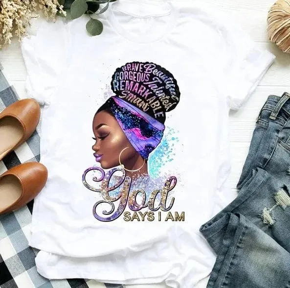 Casual Queen Print T-Shirt