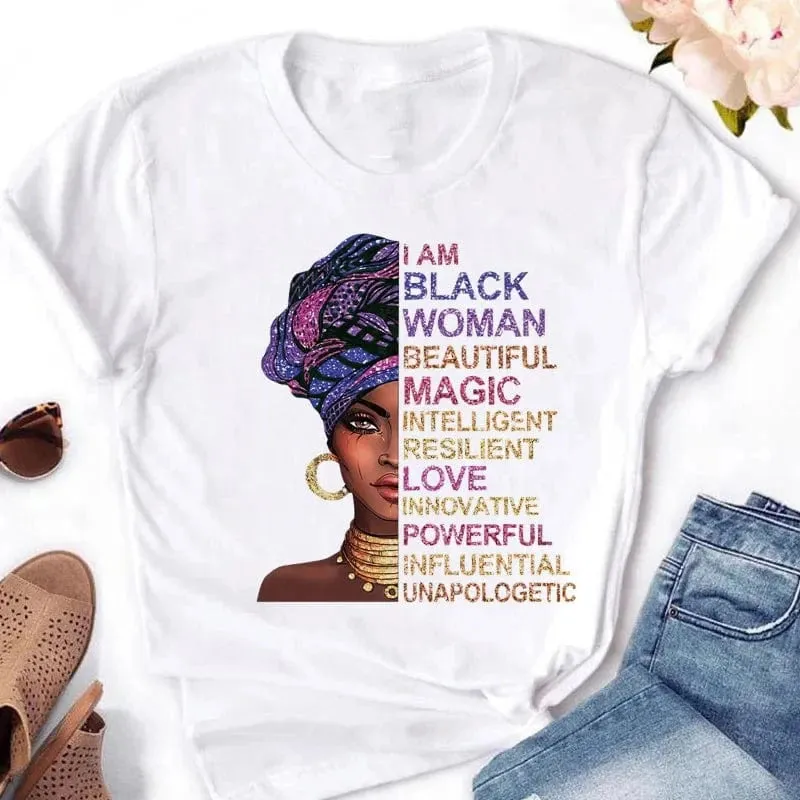 Casual Queen Print T-Shirt