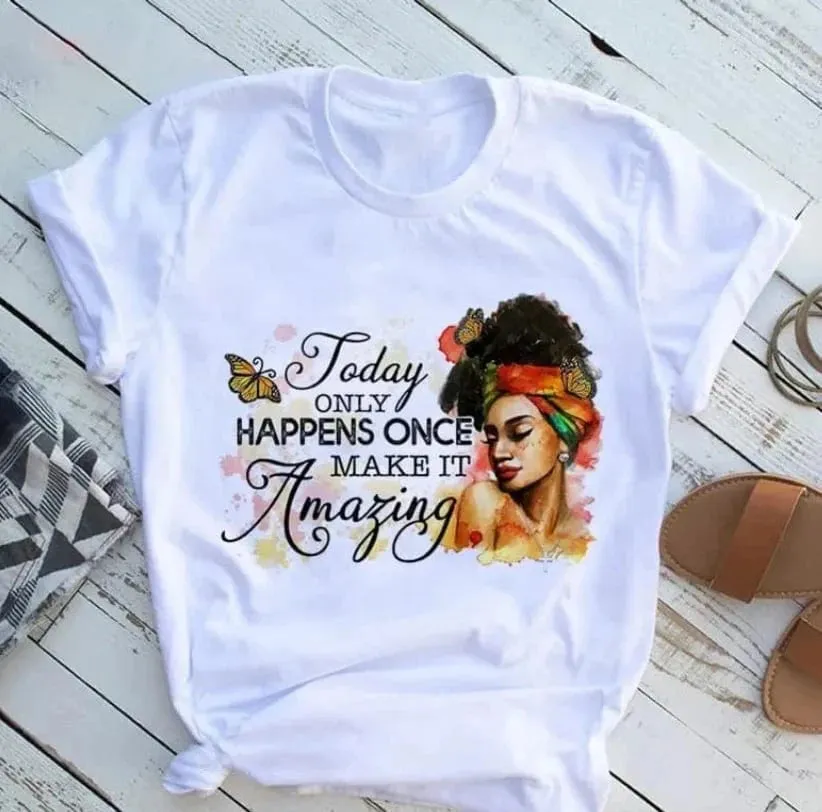 Casual Queen Print T-Shirt