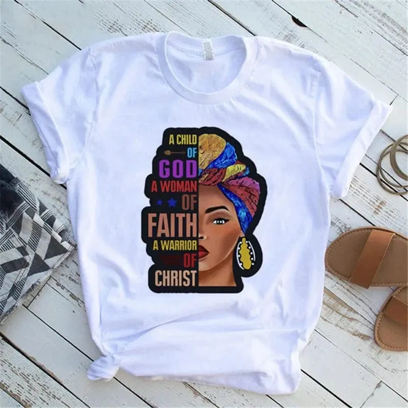 Casual Queen Print T-Shirt