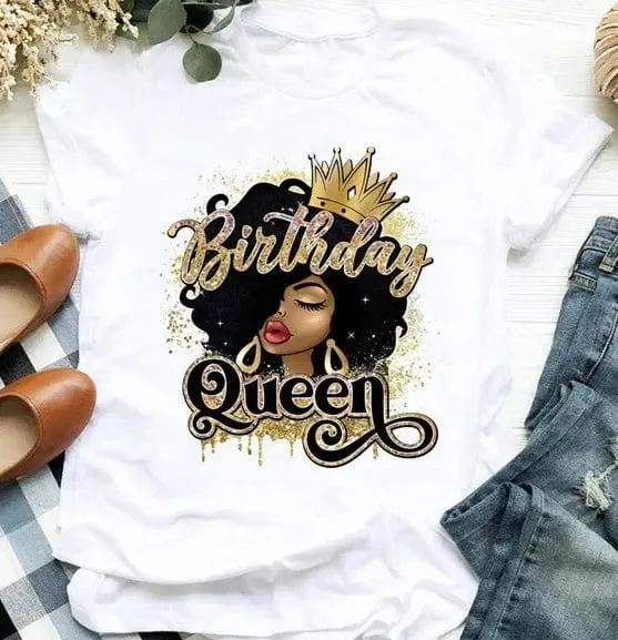 Casual Queen Print T-Shirt