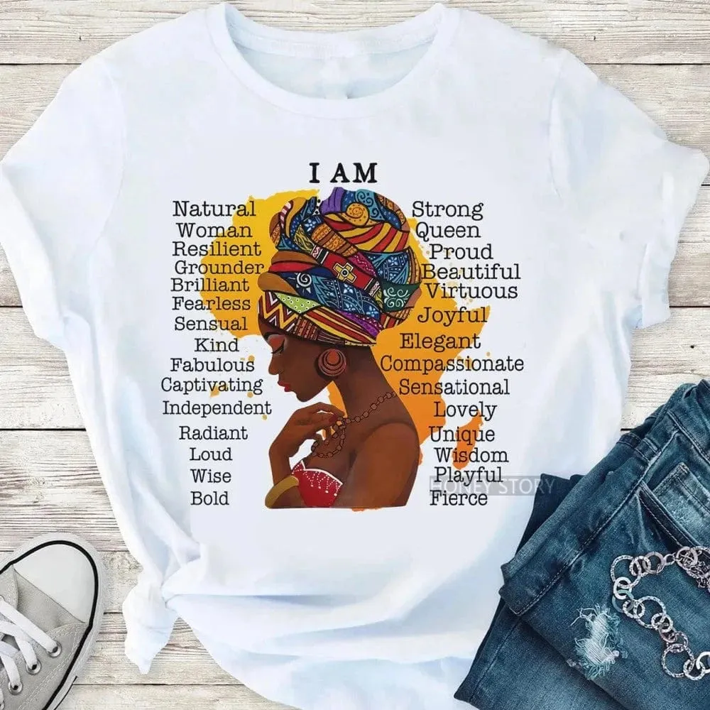 Casual Queen Print T-Shirt