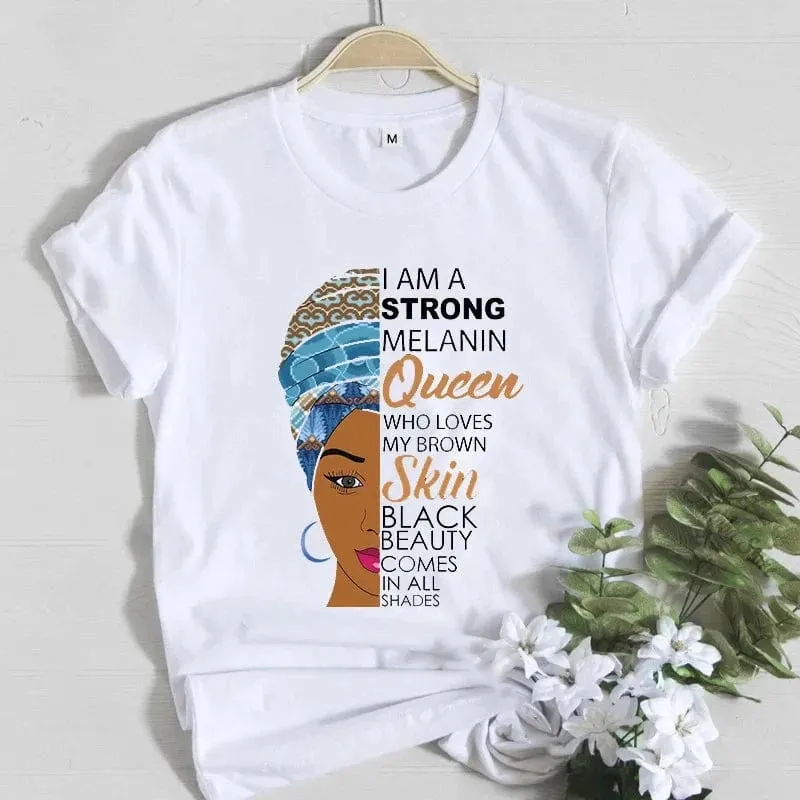 Casual Queen Print T-Shirt
