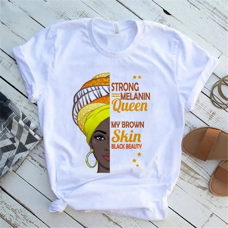 Casual Queen Print T-Shirt