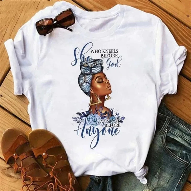 Casual Queen Print T-Shirt