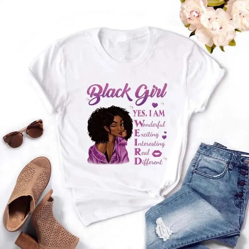 Casual Queen Print T-Shirt