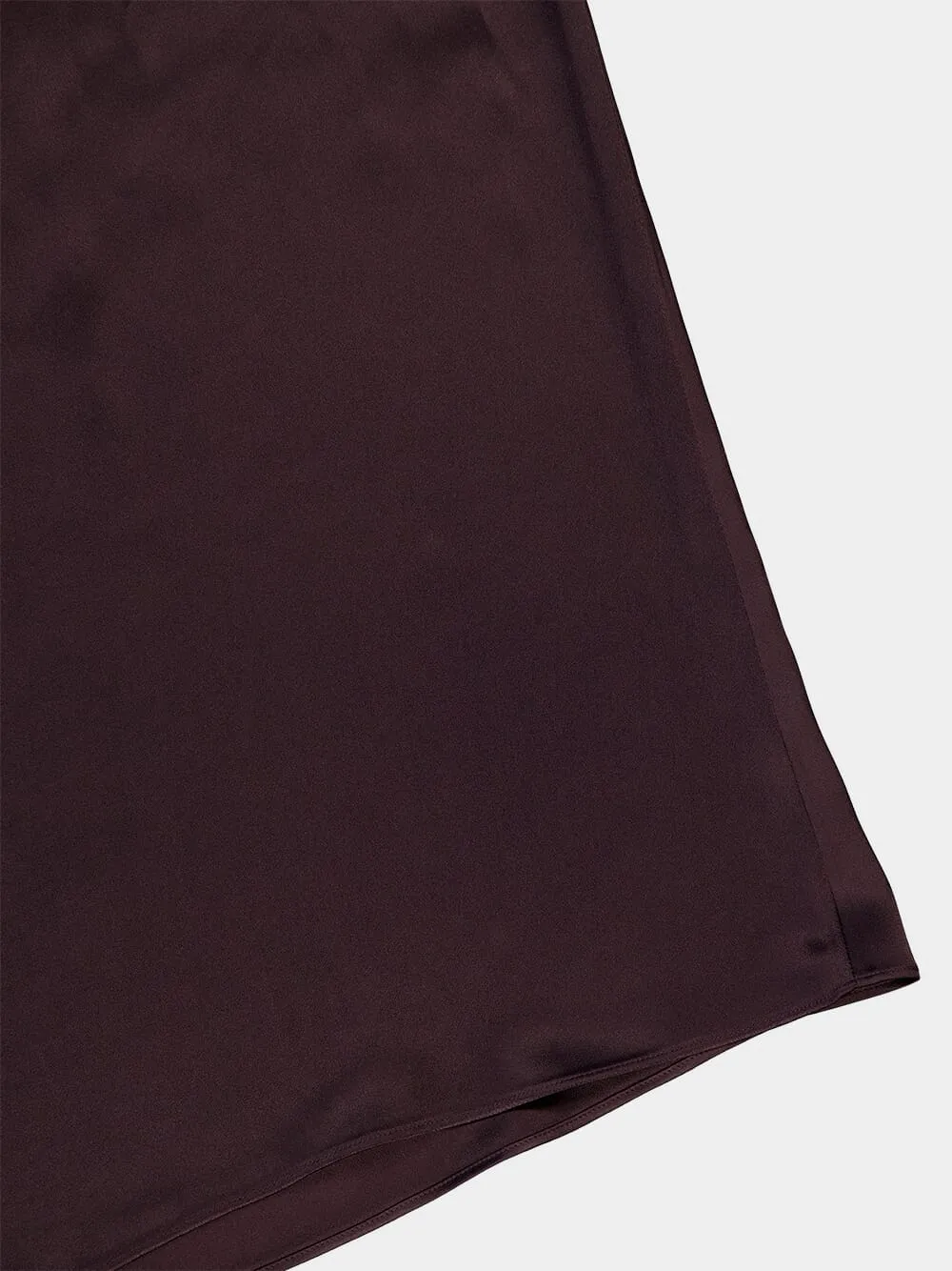 Chain Halterneck Satin Maxi Dress