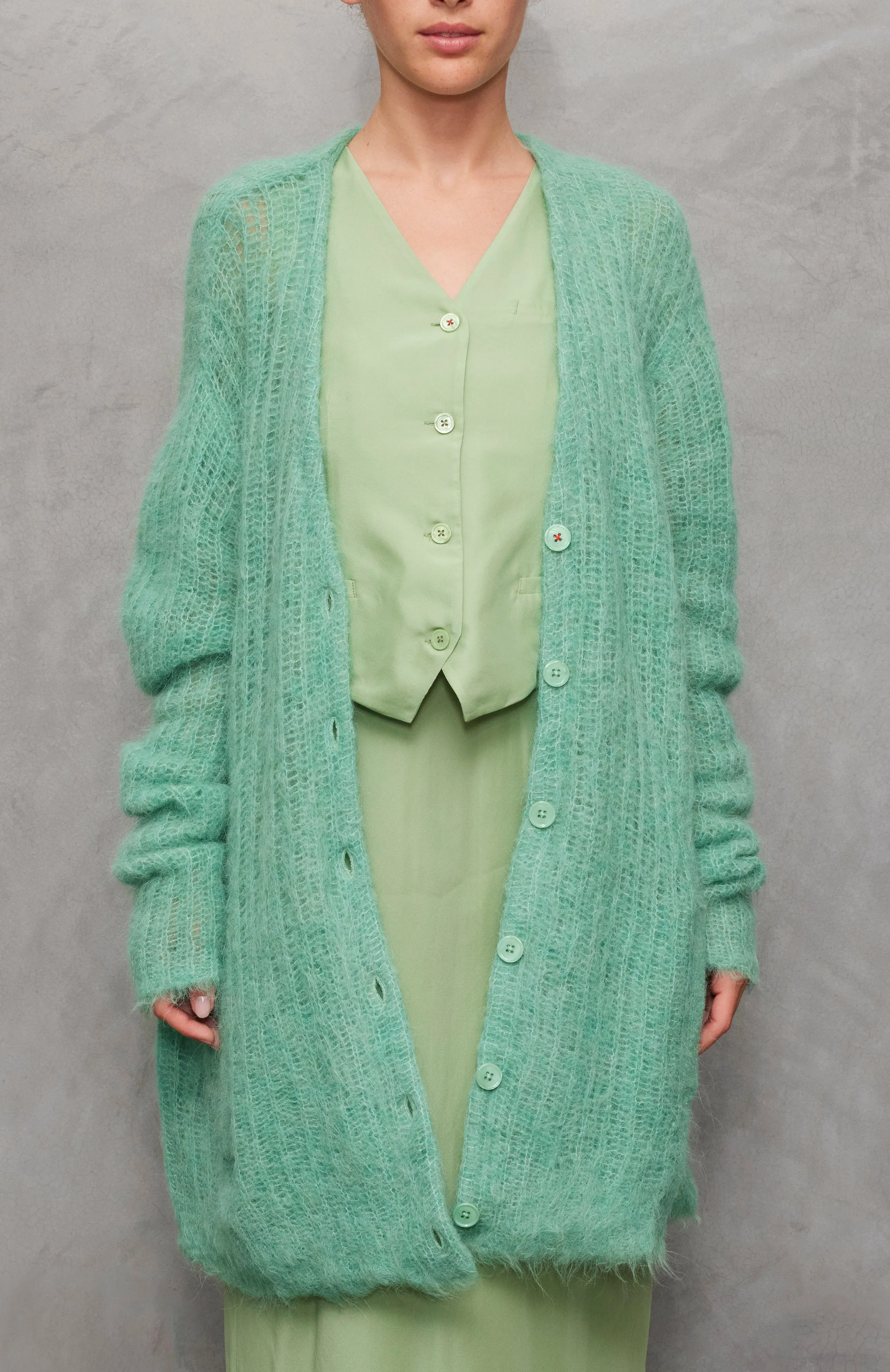 Charlotte's Web Cardi in Spearmint