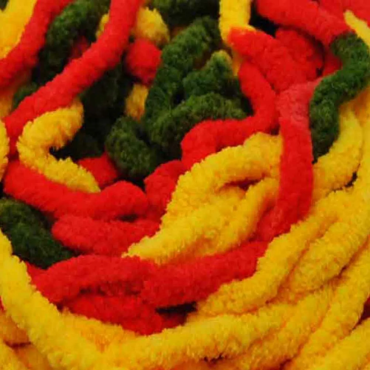Chenille Blanket Yarn 100g 80m 12ply - Citrus