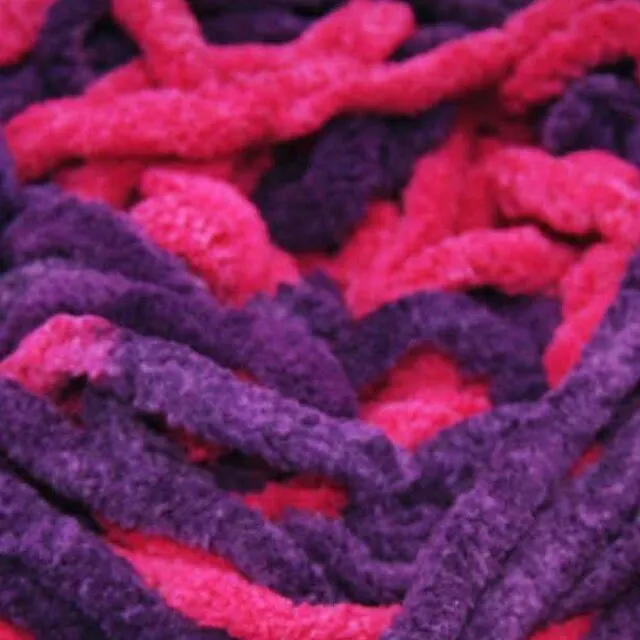 Chenille Blanket Yarn 100g 80m 12ply - Magenta