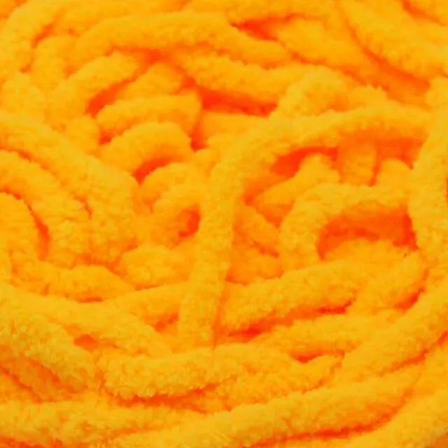 Chenille Blanket Yarn 100g 80m 12ply - Orange