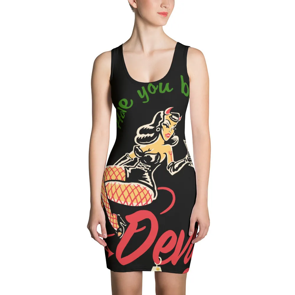 Christmas Pinup Fitted Dress