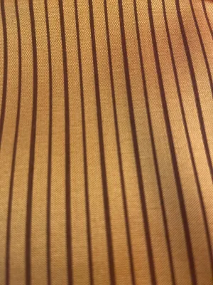 Cinnamon Striped Taffeta