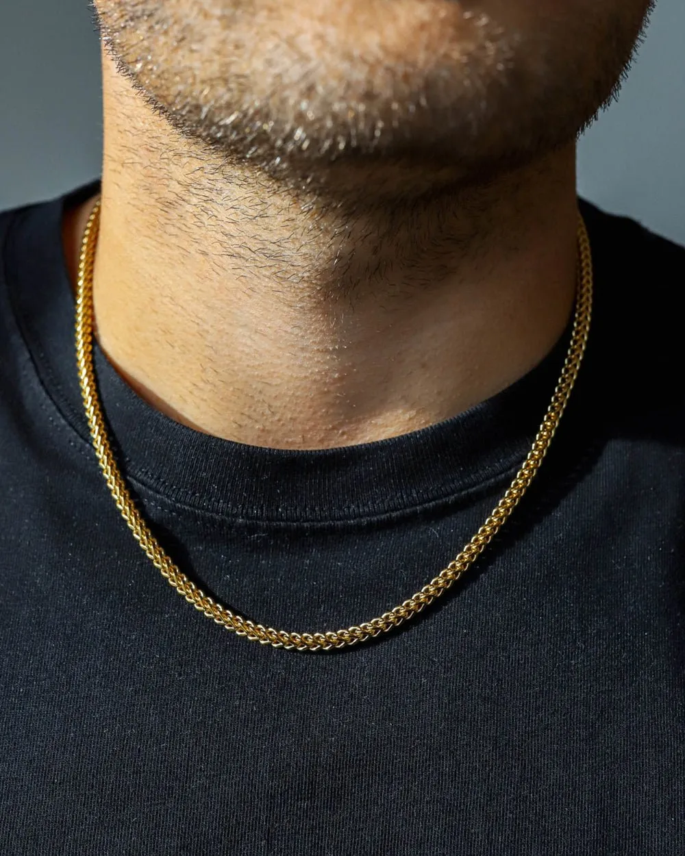 CLEAN FRANCO CHAIN. - 3MM GOLD