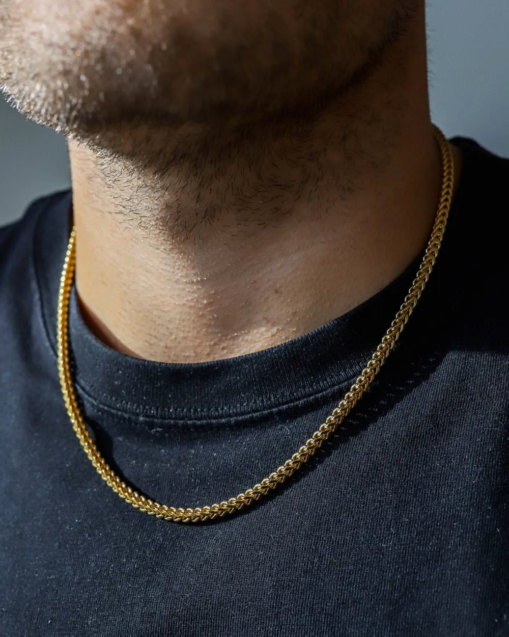 CLEAN FRANCO CHAIN. - 3MM GOLD