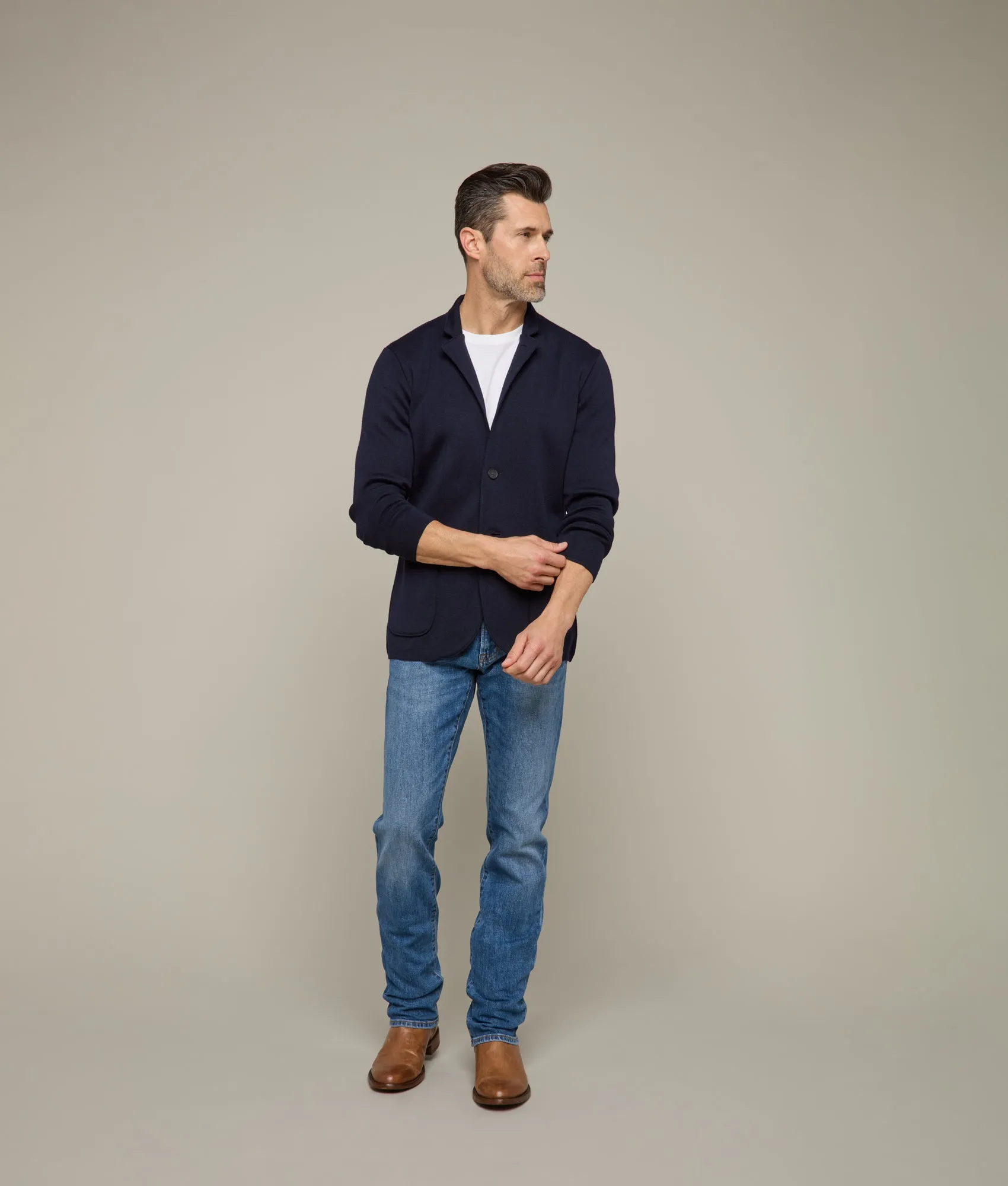 Cole Sweater Jacket :: Navy