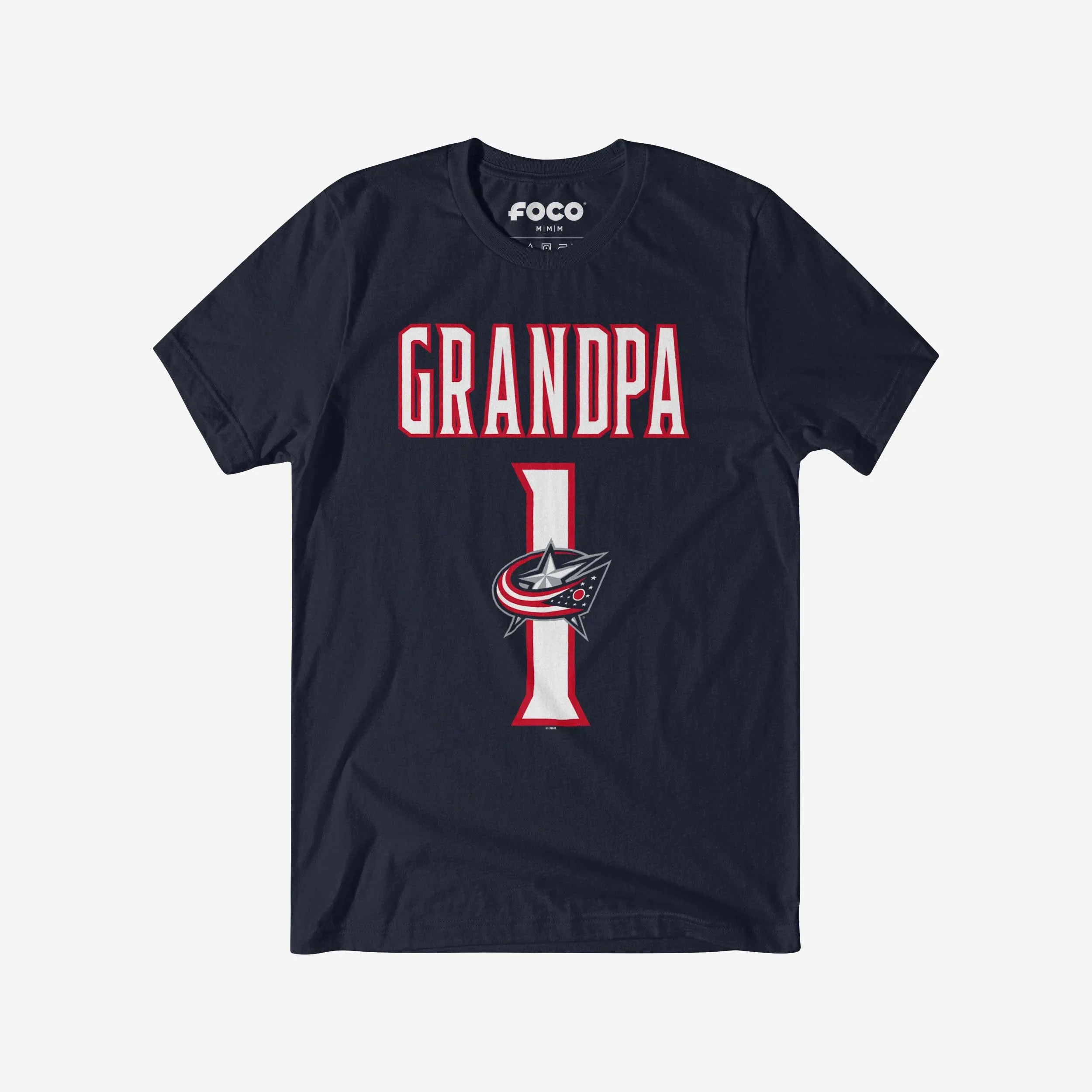 Columbus Blue Jackets Number 1 Grandpa T-Shirt