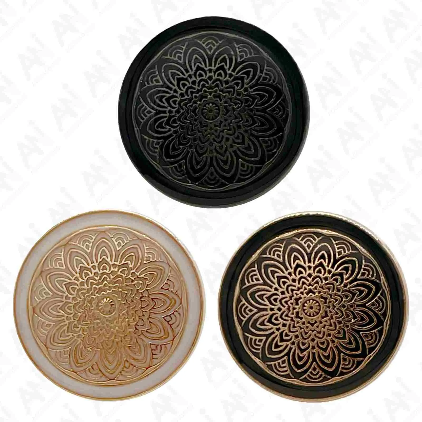 Cosmic Bloom Design Buttons