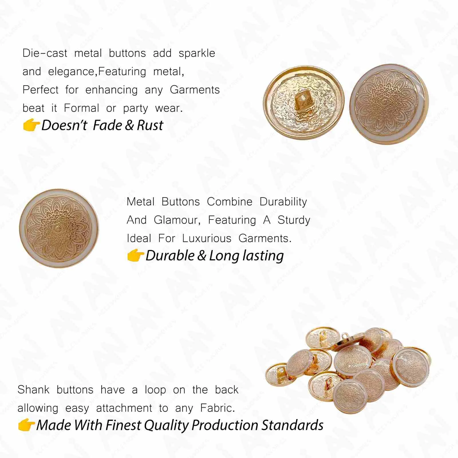 Cosmic Bloom Design Buttons