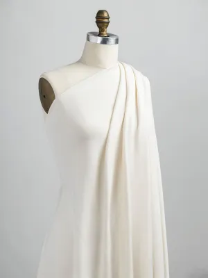 Cotton Tencel Modal Rib Knit - Cream - Swatch