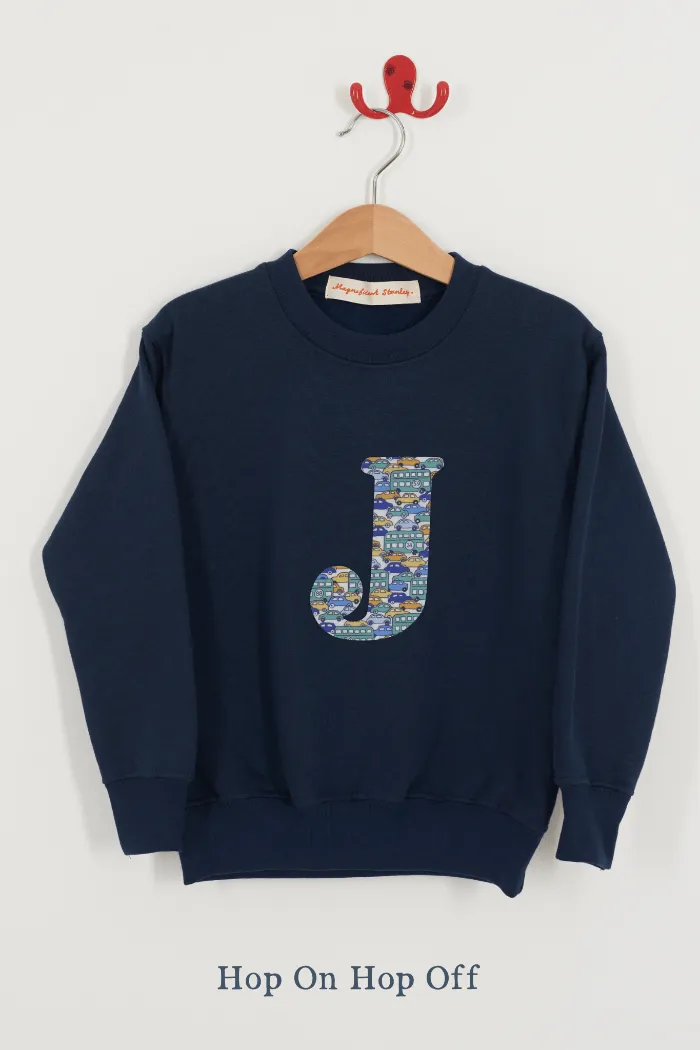 Create Your Own Personalised or Age Navy Sweatshirt