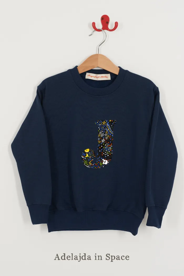 Create Your Own Personalised or Age Navy Sweatshirt