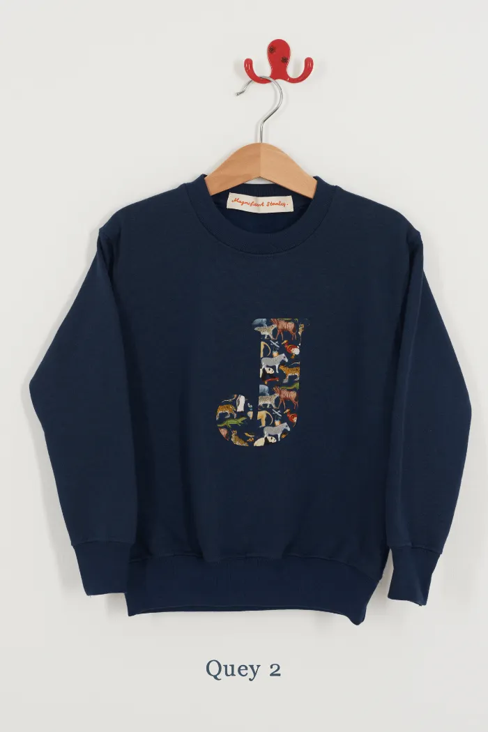 Create Your Own Personalised or Age Navy Sweatshirt