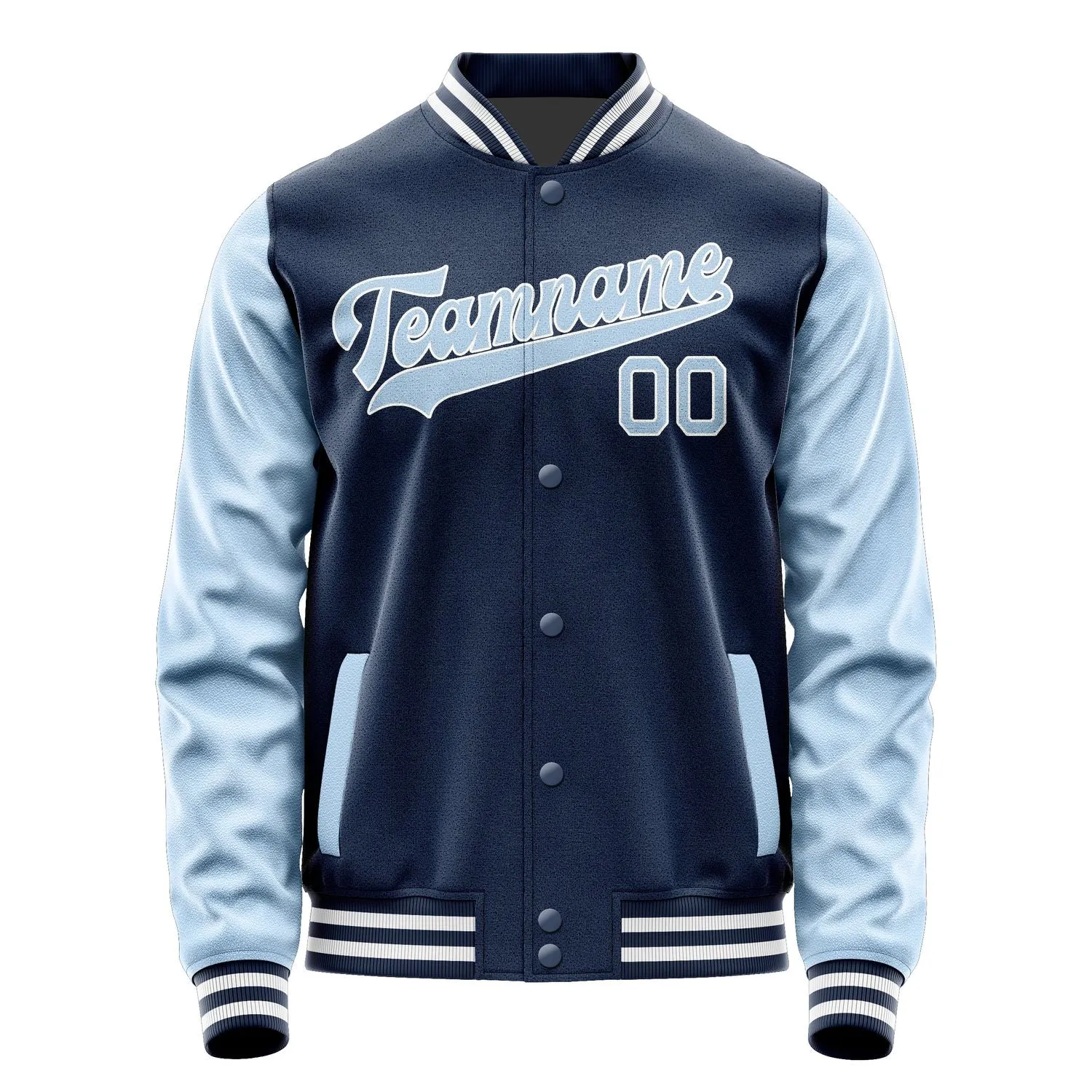 Custom Blue Light Blue Jacket