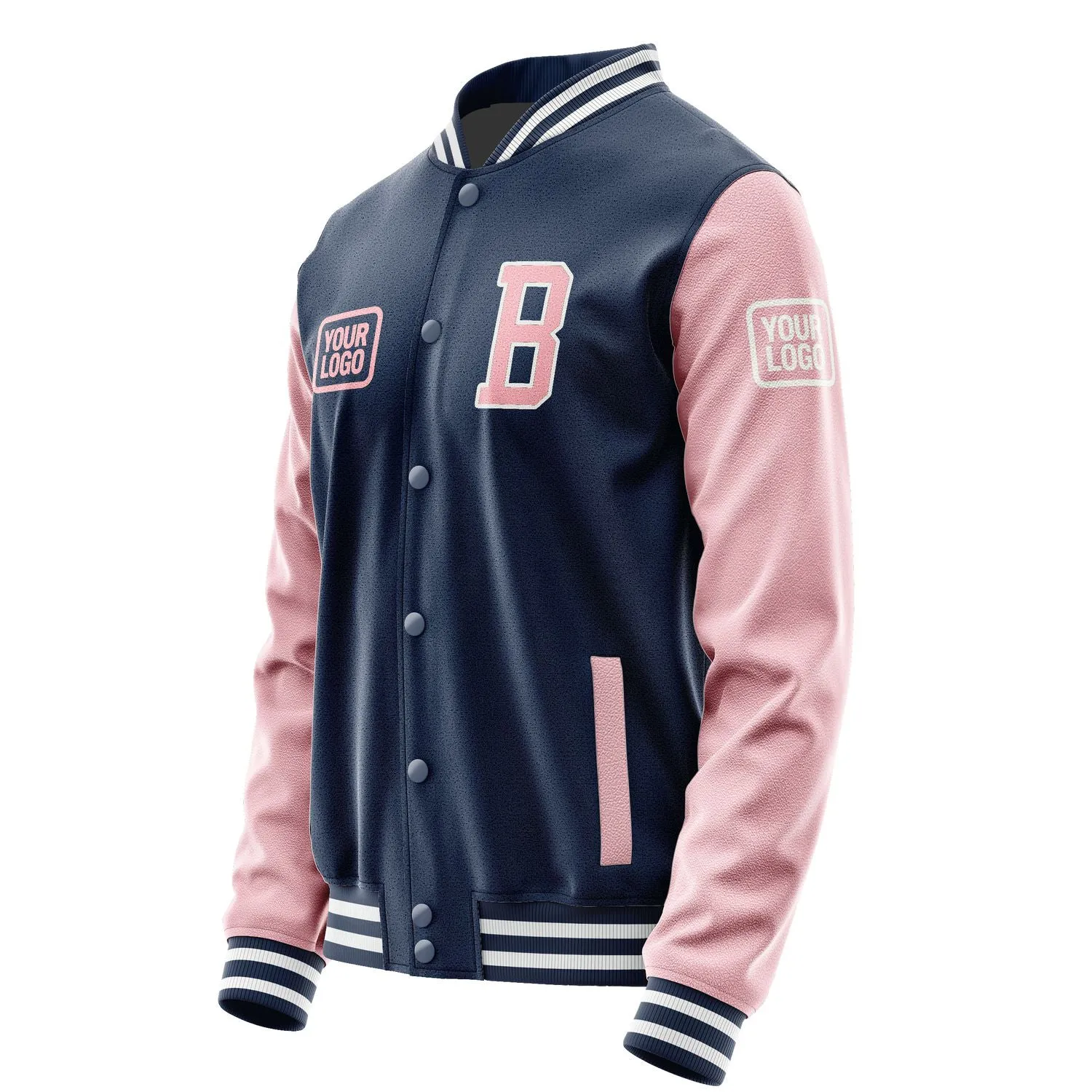 Custom Blue Light Pink Jacket