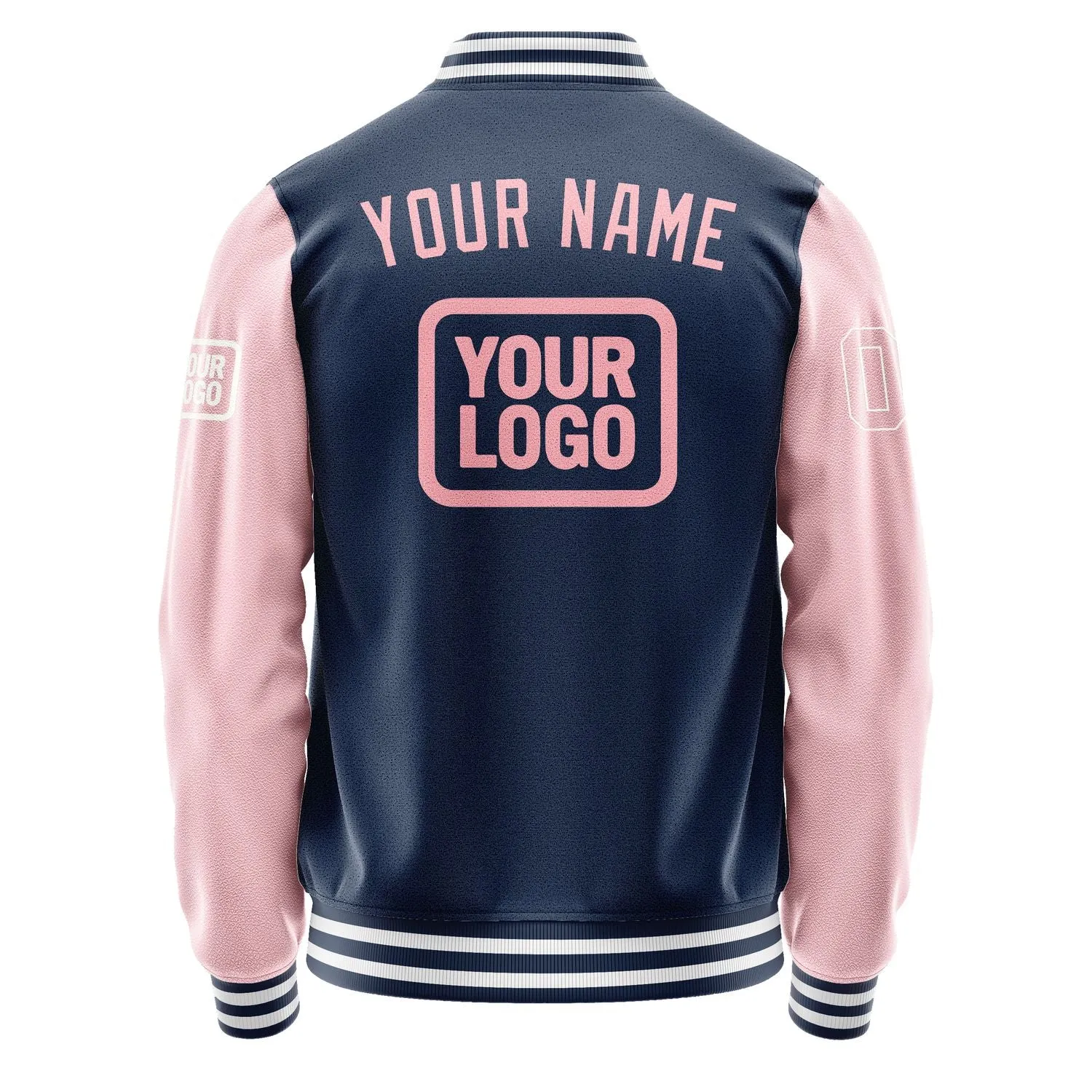 Custom Blue Light Pink Jacket