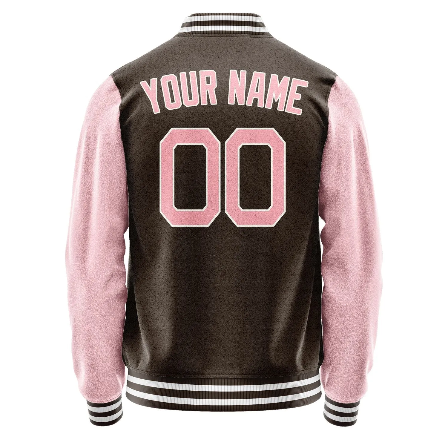 Custom Brown Light Pink Jacket