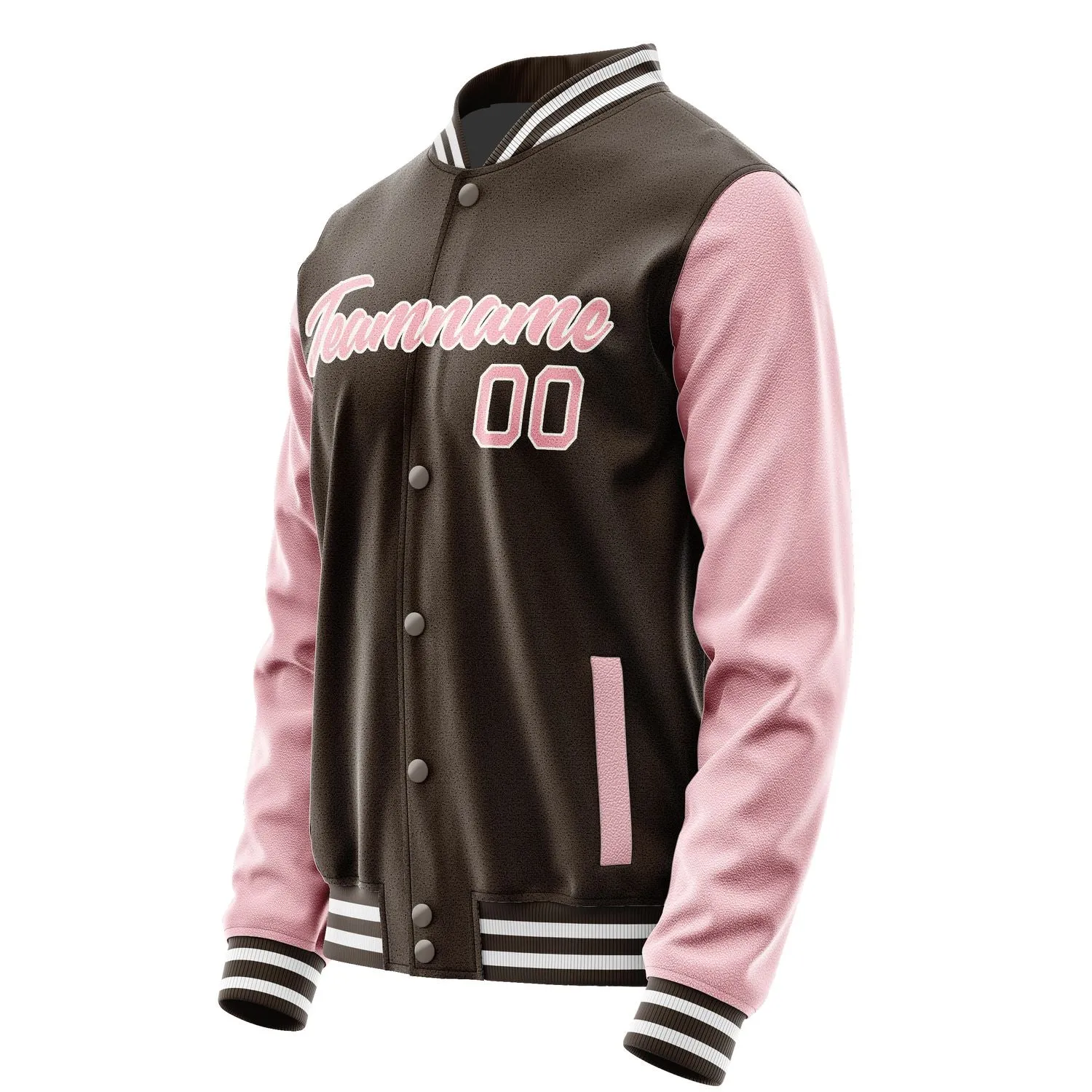 Custom Brown Light Pink Jacket