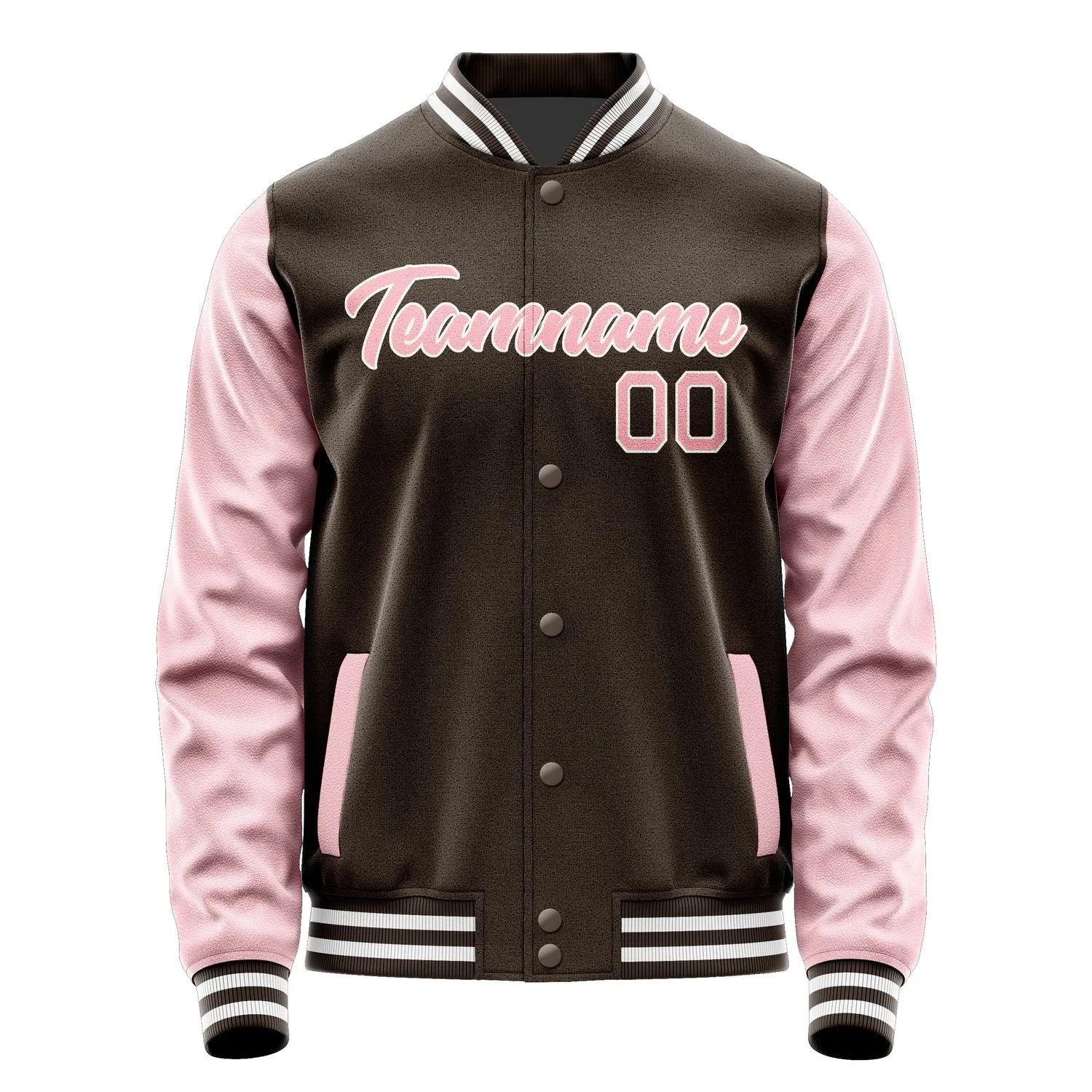 Custom Brown Light Pink Jacket