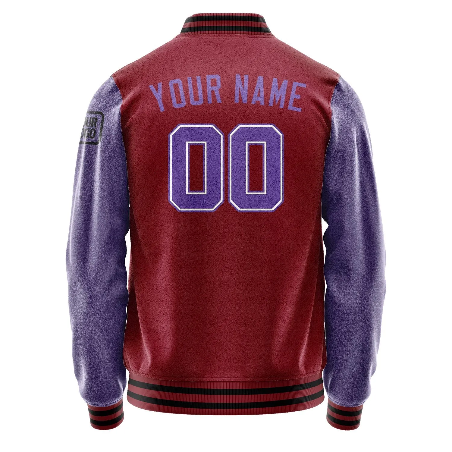 Custom Crimson Red Light Purple Jacket